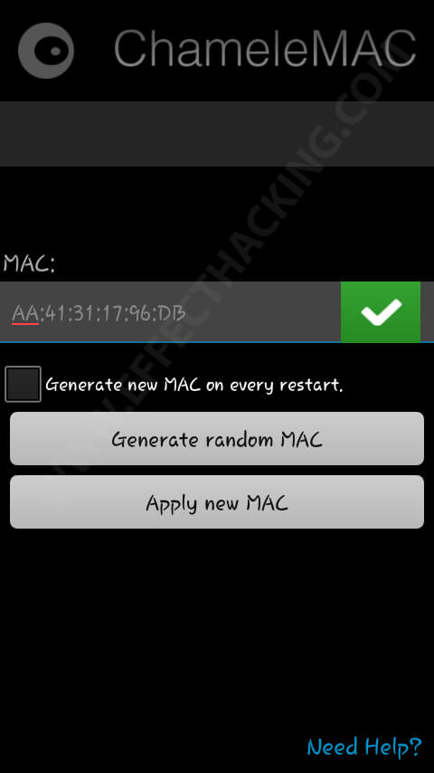 Programmare App Mac Address Android